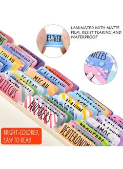 Gomigle Bible Tabs Old And New Testament Bible Tabs For Women/Men/Kids 100 Pcs Bible Book/Index Tabs For Study Bible Bible Chapter Tabs For Journaling Bible Easytoread 66 Books 8 Ref 19 Blank Tabs  - Image 4