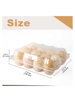 KASTWAVE Clear Plastic Egg Cartons Eco-friendly Egg Holder, Reusable Egg Cartons for 12 Eggs, Large Blank Egg Cartons for Chicken Farm Business Market Home Refrigerator Storage  - Image 5