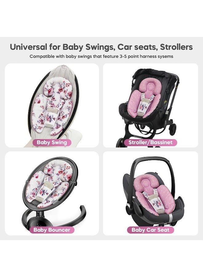 Mamatepe Infant Insert Compatible with 4moms Mamaroo & Graco Swing and Infant Car Seat - Image 3