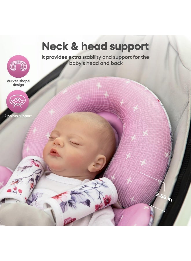 Mamatepe Infant Insert Compatible with 4moms Mamaroo & Graco Swing and Infant Car Seat - Image 4