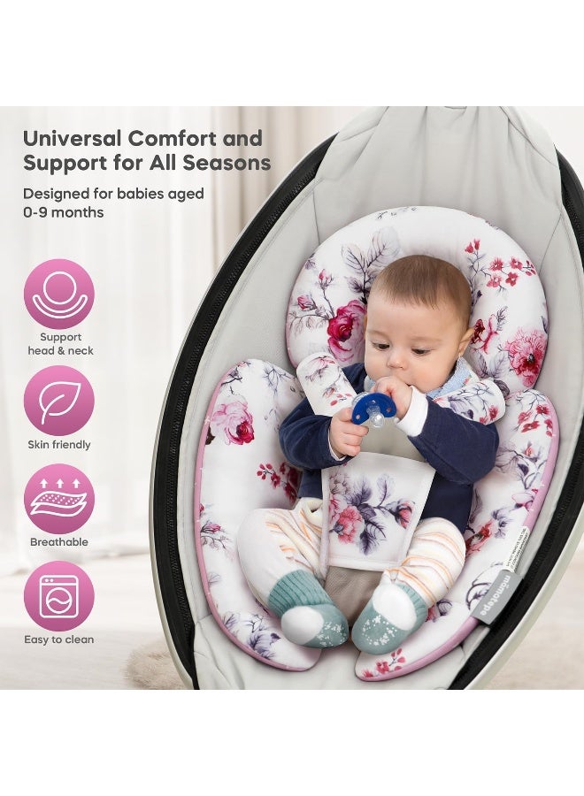 Mamatepe Infant Insert Compatible with 4moms Mamaroo & Graco Swing and Infant Car Seat - Image 2