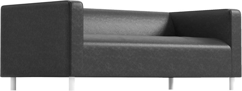 Sofa Pro The PU Leather Klippan Loveseat Sofa Cover Replacement is Made Compatible for IKEA Klippan Loveseat Sofa Slipcover. (Black PU Leather) - Image 3