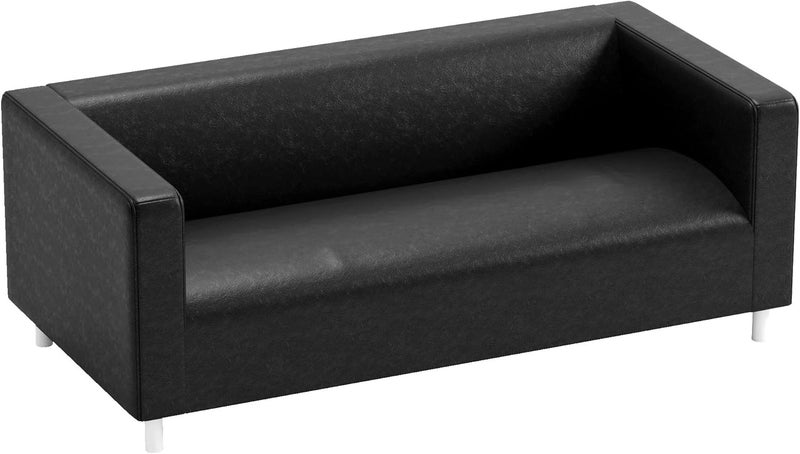 Sofa Pro The PU Leather Klippan Loveseat Sofa Cover Replacement is Made Compatible for IKEA Klippan Loveseat Sofa Slipcover. (Black PU Leather) - Image 5