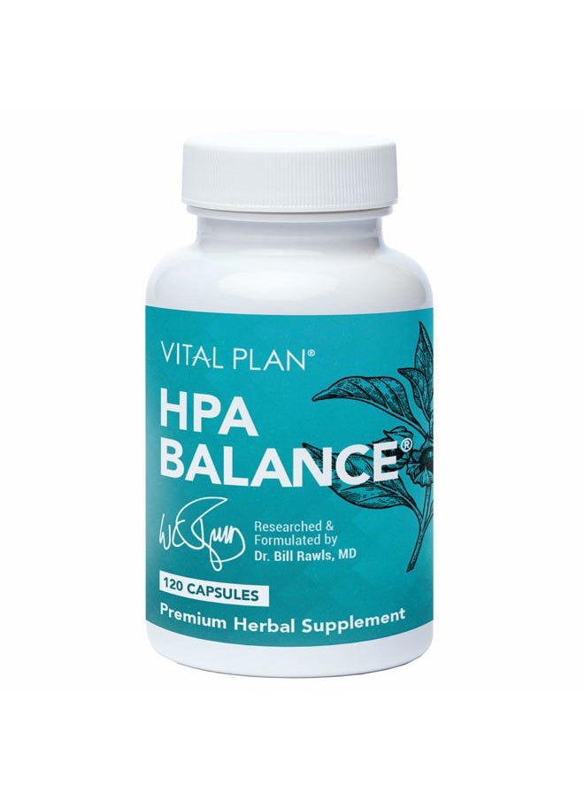 Vital Plan - HPA Balance Adrenal Supplement by Dr. Bill Rawls - Adrenal, Mood & Hormone Support for Women & Men w/Sensoril® Ashwagandha, Relora & L-Theanine - Image 1