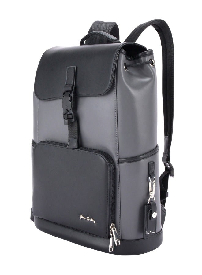 pierre cardin Professional Travel Laptop Backpack, Extensible Business Bag, Water Resistant College Backpack  - Image 1