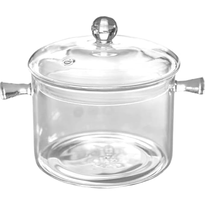 Unity Na 1500Ml Glass SaucepanThick Borosilicate Glass PotClear Glass Cooking PotHeat Resistant Glass Cooking PotMultiFunction Stew Pot With Cover StoveTop Cooking Pot For Kitchen - Image 1