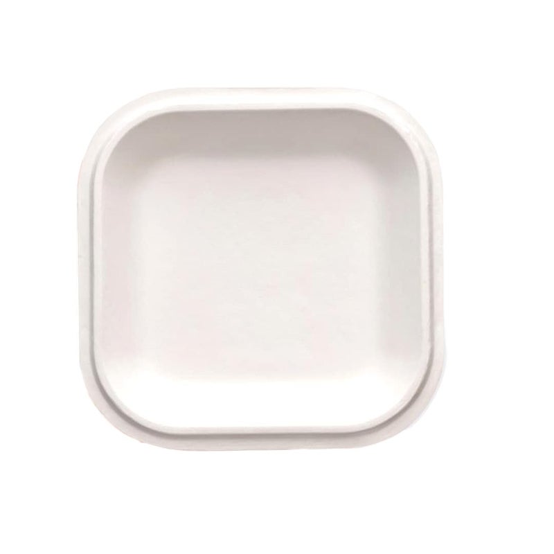 AGASTRIYA Disposable Bagasse Plates 10 Inches EcoFriendly Biodegradable Sugarcane Paper Plates 75 Pieces Serving Snacks Dinner Microwave Refrigerator Safe - Image 1