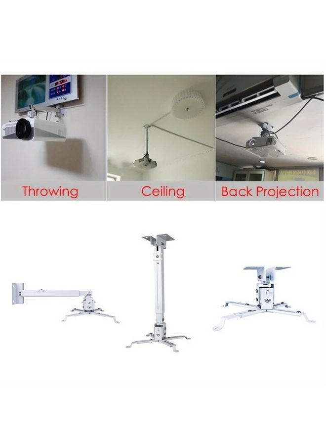 Black Adjustable Rotating Metal Projector Stand For RV Ceiling And Conference Room - Image 5