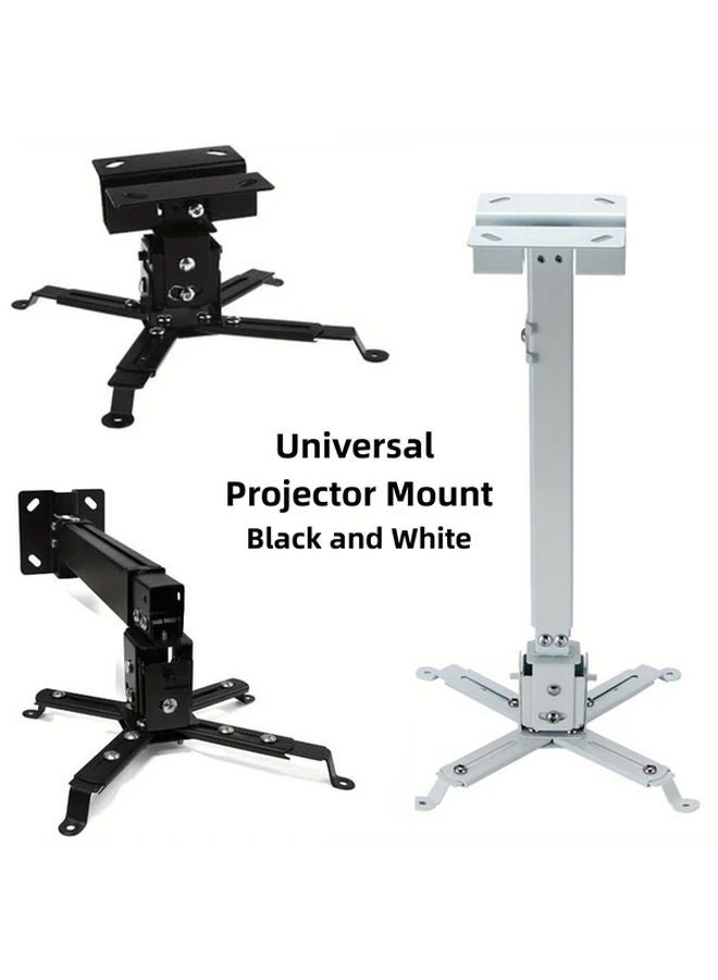 Black Adjustable Rotating Metal Projector Stand For RV Ceiling And Conference Room - Image 3