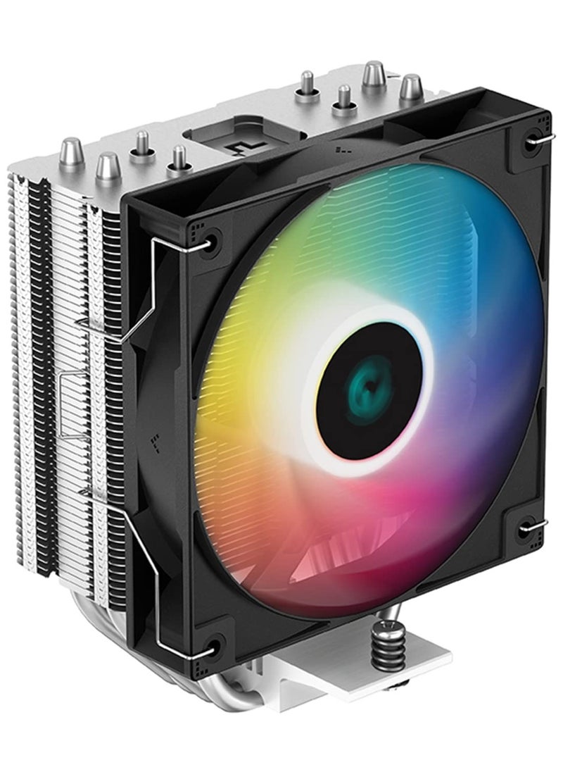 DEEPCOOL - Deepcool AG400 ARGB Single-Tower 120mm CPU Air Cooler/CPU Fan | Support : Intel LGA1700/1200/1151/1150/1155 and AMD AM5/AM4 - R-AG400-BKANMC-G-1 - Image 1