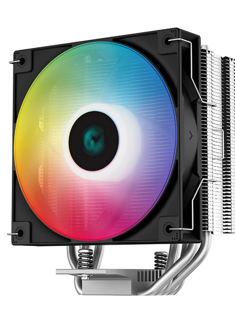 DEEPCOOL - Deepcool AG400 ARGB Single-Tower 120mm CPU Air Cooler/CPU Fan | Support : Intel LGA1700/1200/1151/1150/1155 and AMD AM5/AM4 - R-AG400-BKANMC-G-1 - Image 1