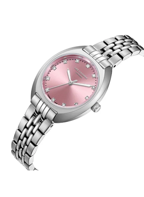 Lee Cooper Lee Cooper LC07989.300 Women's Analog Display Watch & Metal Strap Silver