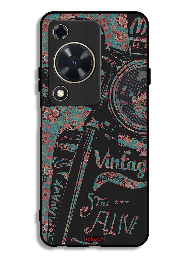 Tolwak Huawei Nova Y63 Protective Case Cover Vintage Motorbike