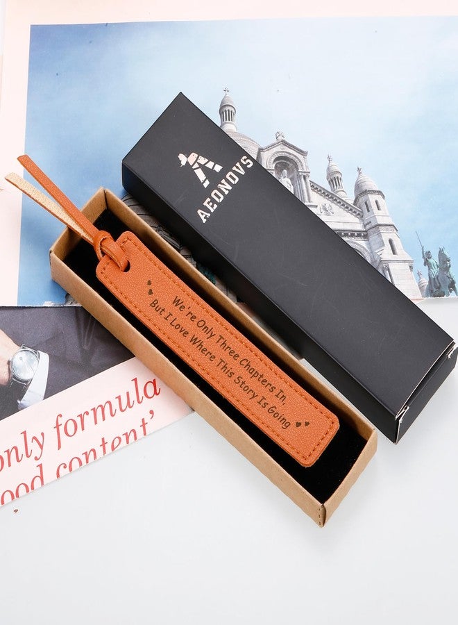 Aeonovs 3 Year Anniversary Wedding Gift for Wife, Leather Bookmark Gifts for Her Him, Leather Gifts for 3rd Anniversary, Sweetest Day Birthday for Girlfriend, 3 Years Wedding Decorations - Image 4