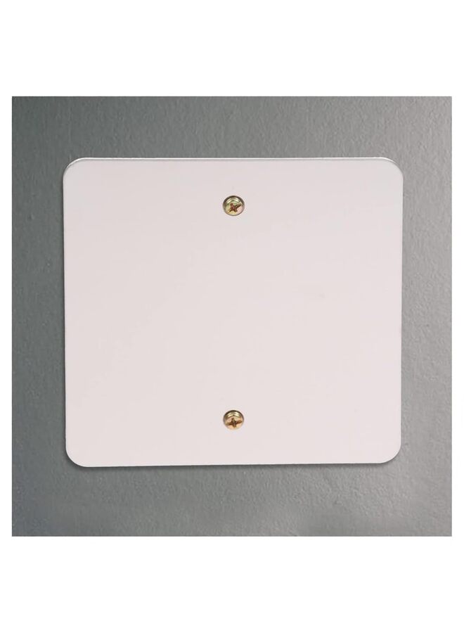 2pcs Panel Blank Wiring Plate Light Steel Unused Junction Electrical Device Application Covers Outlet Plug Switches Wall Outlets for Cover Holes Stainless - Image 5