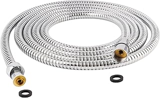 Hibbent Hibbent All Metal Extra Long Shower Hose 119 inch(9.8 foot) Bathroom Handheld Shower Head Hose 3 meters Extension  - Image 1