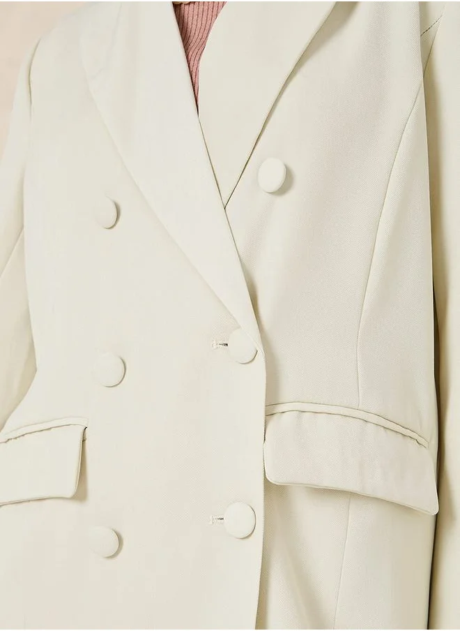 ستايلي Oversized Double Breasted Blazer