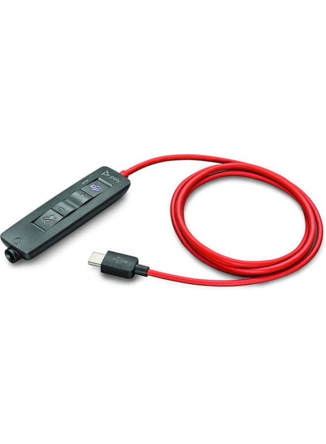 Poly Blackwire 3325 Stereo Headset, Wired Over-Ear Headphones with USB-C & USB-A Adapter + 3.5mm Jack, Noise-Cancelling Boom Mic, SoundGuard Digital Acoustic Protection, HD Audio, Lightweight Adjustable Design, For PC, Laptop, Tablet, Smartphone, Black | 8X221AA - Image 4