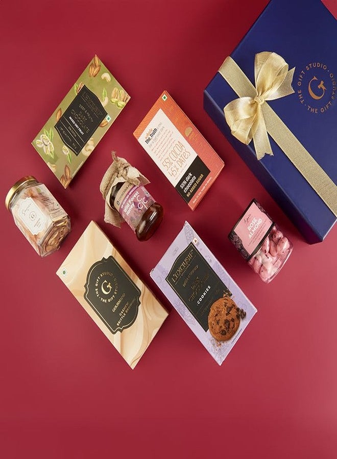 THE GIFT STUDIO.COM Amour & Indulgence | Luxury Gift Hamper for Couples | Premium Chocolates & Treats | Romantic Gift for Him & Her - Image 3