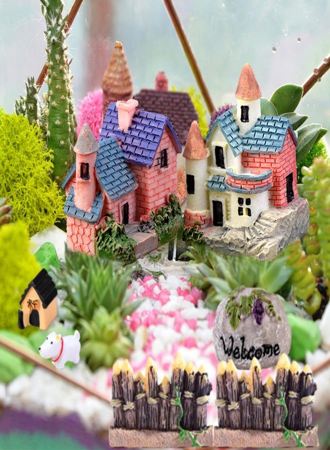 CHAKANLX Fairy Garden Accessories, Fairies Welcome Garden Kit, 48pcs Miniature Fairy Garden Ornament for Christmas Decoration Fairy Garden Potted Plant Desk Decor - Image 3