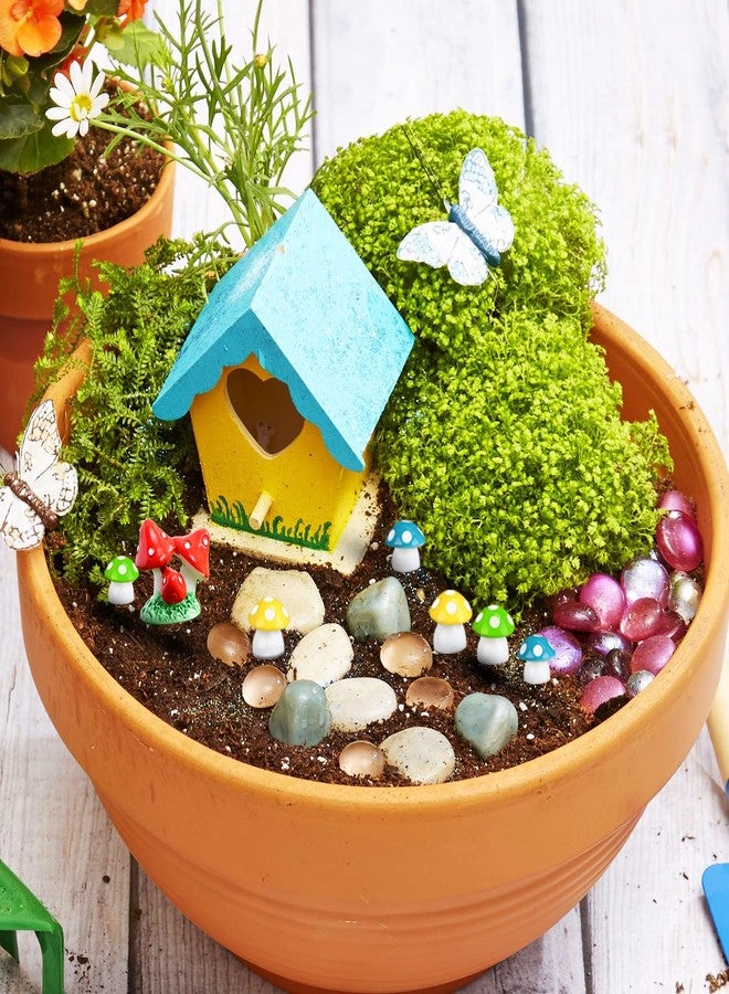 CHAKANLX Fairy Garden Accessories, Fairies Welcome Garden Kit, 48pcs Miniature Fairy Garden Ornament for Christmas Decoration Fairy Garden Potted Plant Desk Decor - Image 5