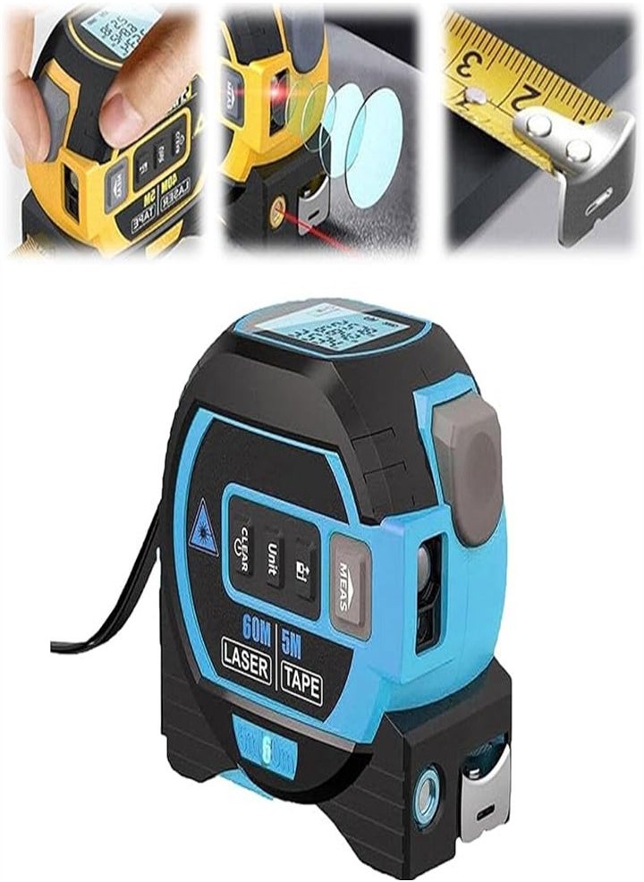 Generic 3 in 1 infrared laser tape measure, laser measuring tool, digital tape measure with laser and level, electronic tape measure, LED display waterproof 