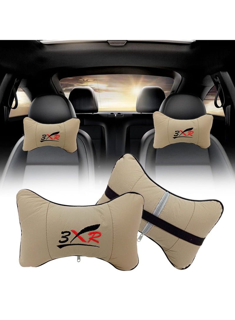3 اكس ار 3XR 2 قطعة مسند الرأس - بيج - Image 1