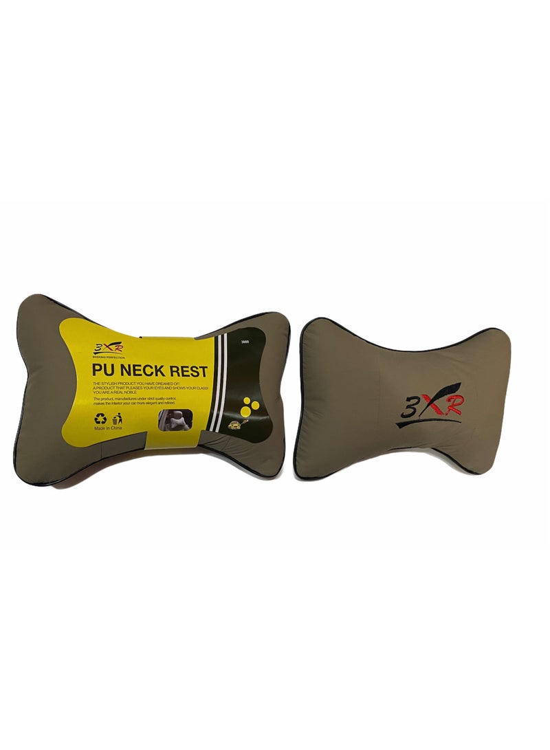 3 اكس ار 3XR 2 قطعة مسند الرأس - بيج - Image 2