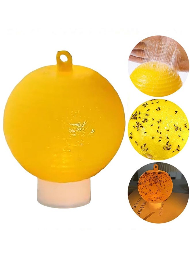 4 Pcs Sticky Fruit Fly Trap Ball Adhesive Fly Catching Ball Sticky Glue Fly Gnat Wasp Hornet Mosquito Bugs Flying Insects Trap Ball Traps (4 Pack) - Image 2