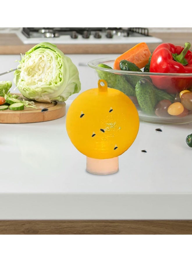 4 Pcs Sticky Fruit Fly Trap Ball Adhesive Fly Catching Ball Sticky Glue Fly Gnat Wasp Hornet Mosquito Bugs Flying Insects Trap Ball Traps (4 Pack) - Image 3