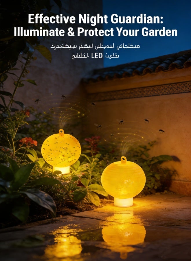 4 Pcs Sticky Fruit Fly Trap Ball Adhesive Fly Catching Ball Sticky Glue Fly Gnat Wasp Hornet Mosquito Bugs Flying Insects Trap Ball Traps (4 Pack) - Image 3