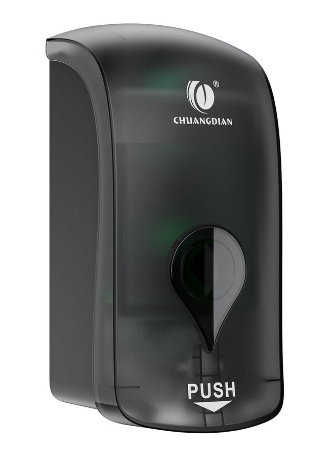 CHUANGDIAN Manual Foam Soap Dispenser, 35oz (1000mL) Commercial Refillable Foaming Soap Dispenser-Transparent Black, CHUANGDIAN - Image 1