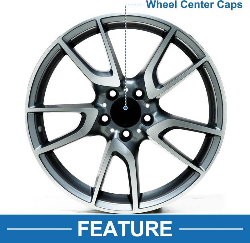 A ABSOPRO ABSOPRO Universal Car Wheel Center Hub Caps, OD: 70mm/2.76", "Black Plastic, 1Pc for Ford, BMW with Black Carbon Fiber Pattern Sticker - Image 3