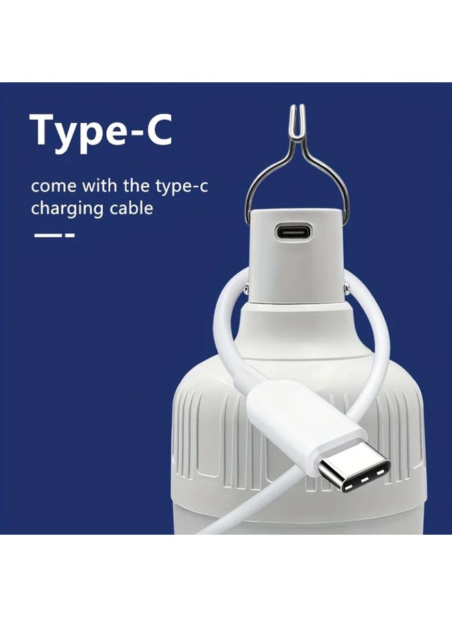 1 عبوة من لمبة LED قابلة لإعادة الشحن عبر USB مع حساس حركة وأوضاع إضاءة ذكية، بطارية 1500 مللي أمبير، مصباح طاولة لاسلكي، شحن من نوع C، قابل للتعتيم، محمول مع خطاف تعليق، موفر للطاقة للاستخدام المنزلي والطوارئ والداخلي. - Image 5