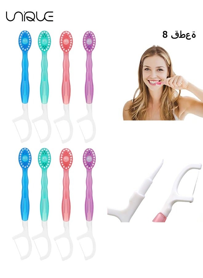 Unique 8Piece Toothbrush Set – Includes Floss & Toothpaste, Soft Bristle Toothbrush, Disposable Bulk Toothbrush for Travel, Business Trips, Holiday Gifts - Image 1
