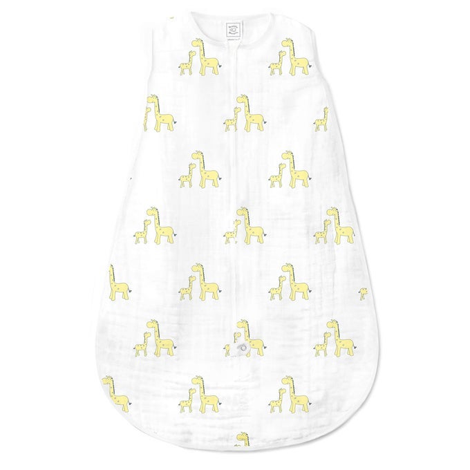 BABY SLEEP SACK 612 MONTHS COTTON MUSLIN WEARABLE BLANKET WITH 2WAY ZIPPER NONWEIGHTED SLEEPING SACK FOR SAFER SLEEP MOMMA BABY GIRAFFE MEDIUM