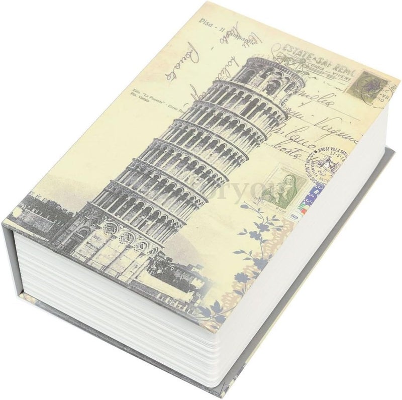 كلاراكو صندوق كتاب بقفل، محاكاة كبيرة الحجم سرية مخفية تحويل كتاب آمن مع قفل مفتاح المال النقدية صندوق المجوهرات مجموعة عيد الميلاد للأطفال (النمط 2) - Image 1