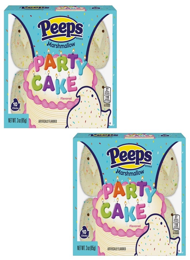 Peeps Party Cake Chicks - Pack of 2-10 Count Boxes - 20 Total Peeps - Start a New Tradition This Easter Season - Great for Easter Baskets - Share with Everyone - Image 1
