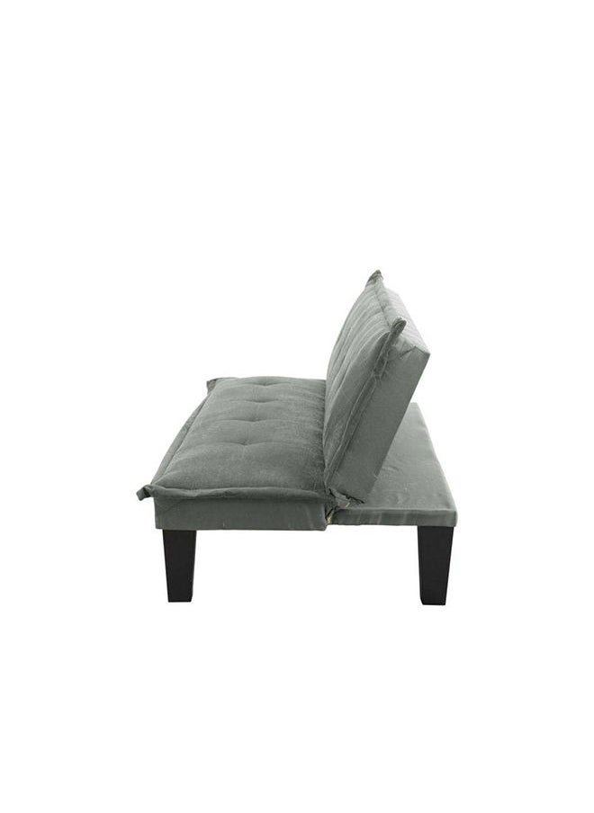 DANUBE HOME Manolo Fabric Sofabed Convertible Sleeping Sofa Bed Living Room Furniture For Home L 165 x W 80 x H 73 cm Grey  - Image 5