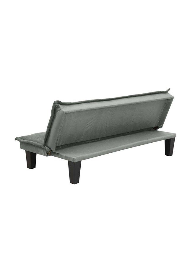 DANUBE HOME Manolo Fabric Sofabed Convertible Sleeping Sofa Bed Living Room Furniture For Home L 165 x W 80 x H 73 cm Grey  - Image 3
