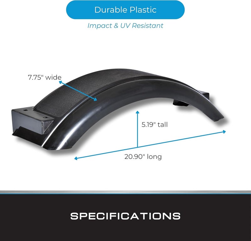 Tie Down فندر بلاستيكي أسود من تاي داون إنجينيرينغ 86751 للإطارات 8"-12" - Image 2
