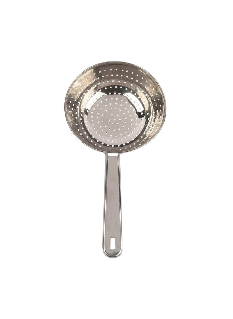 Pass Pass PassPass Large Scoop ColanderSkimmer Slotted SpoonLuxury 304 Stainless Steel Slotted Spoon Skimmer Cooking Spoon Strainer Soups Pasta Comfortable Grip Design Strainer Ladle for Kitchen 125 Inch  - Image 2