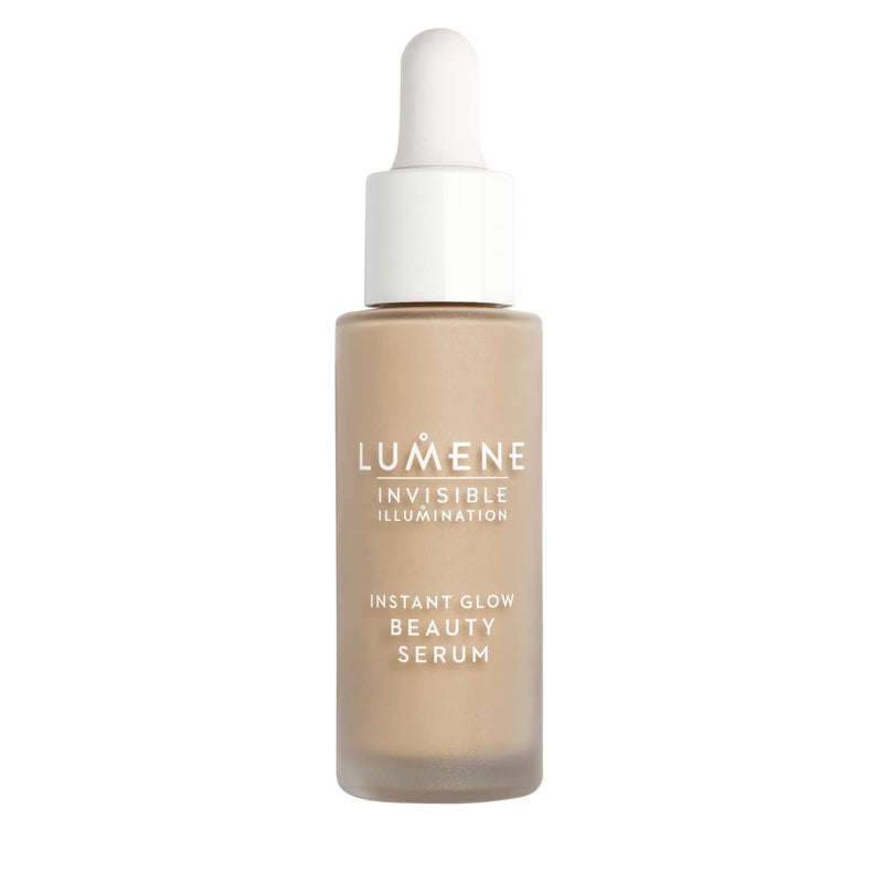 Lumene Invisible Illumination Instant Beauty Glow Serum - Sheer-Coverage Face Makeup + Brightening Serum - Infused with Nordic Algae and Vitamin E for Instant Radiance - Universal Medium (30ml) - Image 1