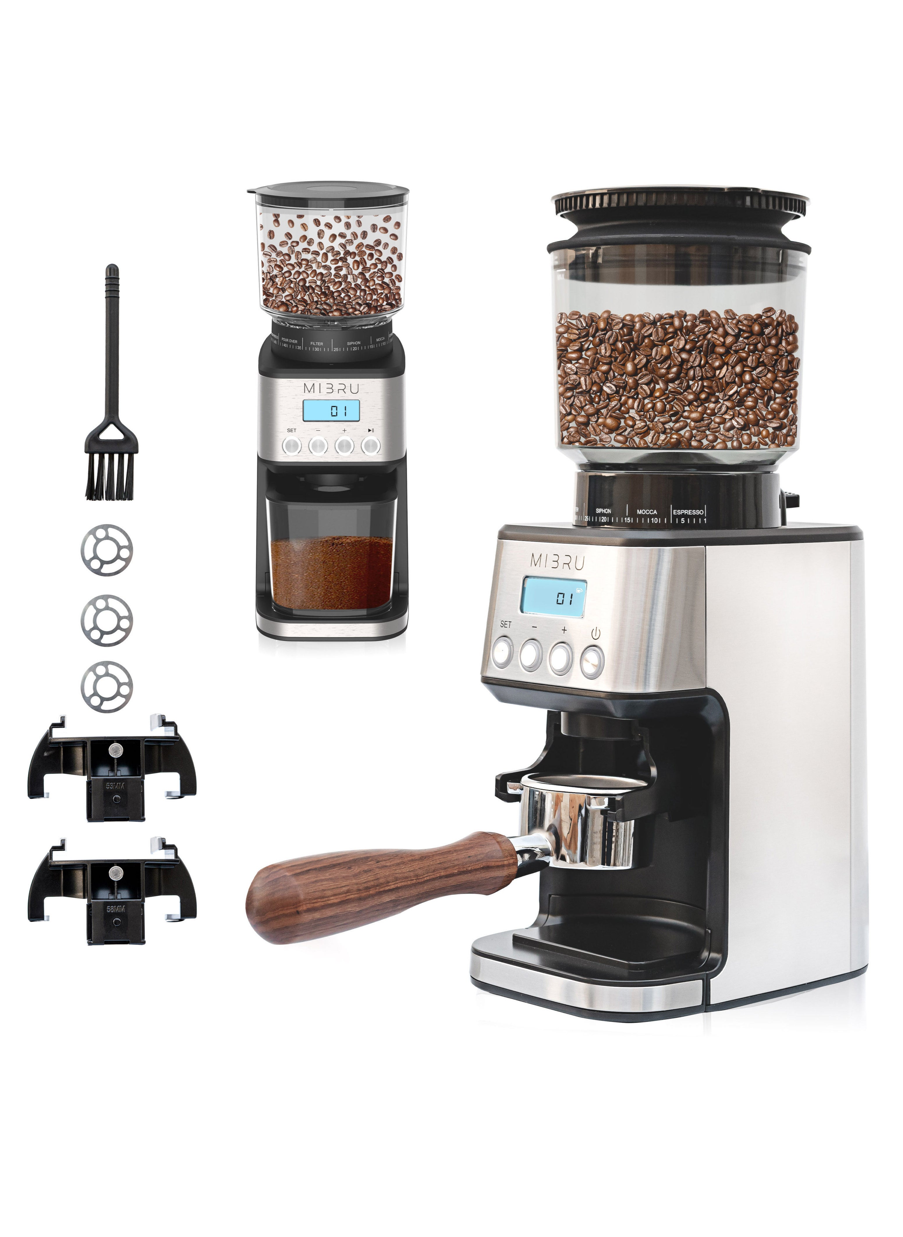 Coffee Beans Electric Grinder With Blow Up and Espresso Mode 