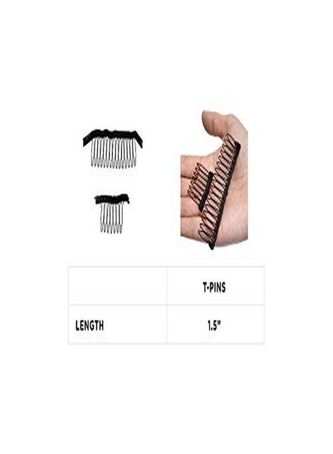 Milano Collection 20 PC Value Bundle: 18 PC Pack of Medium Size Snap Clip-ins and 2 Pack of Combs for Hair Extensions and Wigs - Tan - Image 4