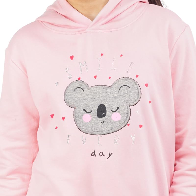 ARIEL Girls Cotton Hooded Regular Sweatshirt(Ar-Ghood-P1-1314-Bear-Multicolor_13-14 Years) - Image 4