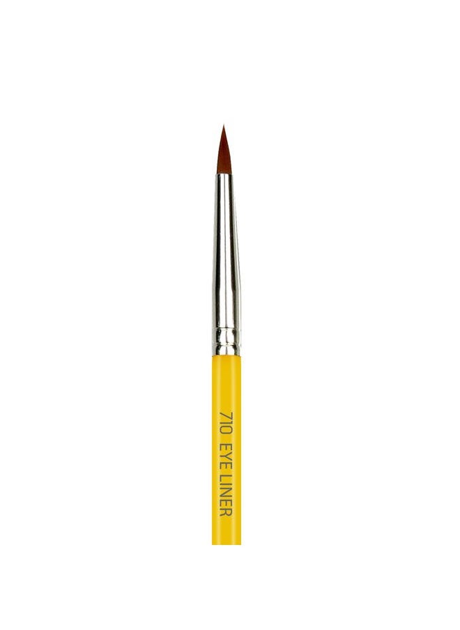 Bdellium Tools - Bdellium Tools Professional Makeup Brush - Studio Series 710 Eye Liner - With Soft Synthetic Fibers, For Lining the Eyes (Yellow, 1pc) - Image 1
