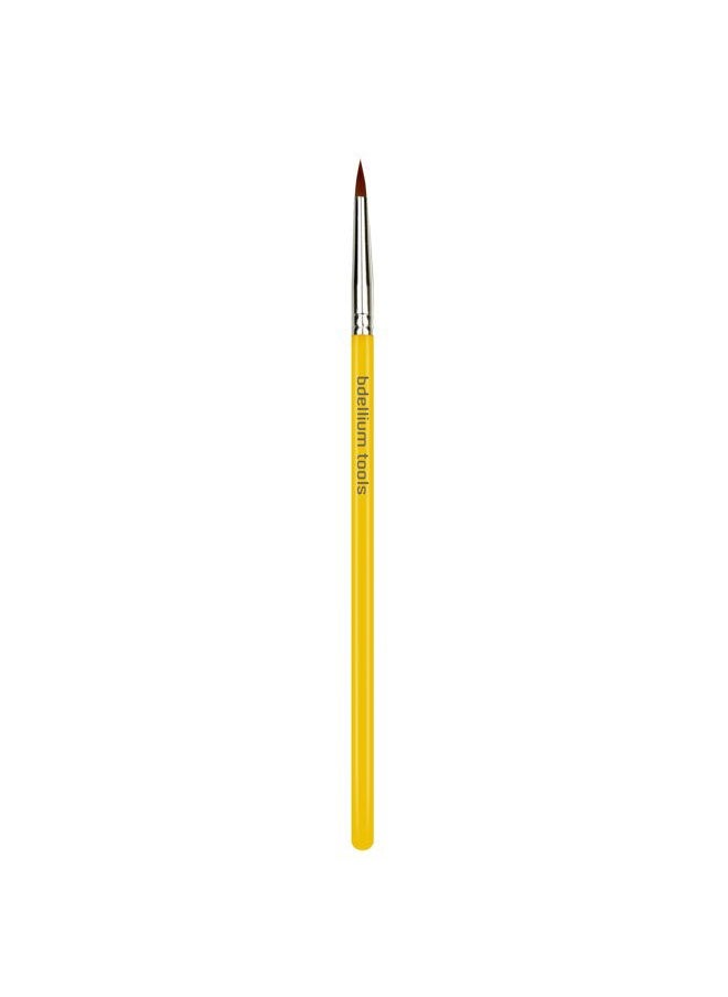 Bdellium Tools - Bdellium Tools Professional Makeup Brush - Studio Series 710 Eye Liner - With Soft Synthetic Fibers, For Lining the Eyes (Yellow, 1pc) - Image 1