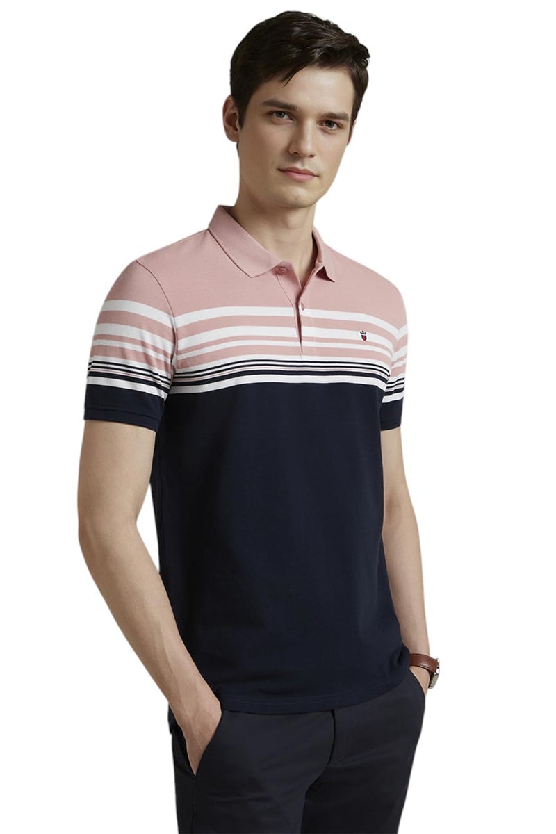 LOUIS PHILIPPE قميص قطني ضيق من لويس فيليب للرجال (LYKPCSLP963261_Navy, Medium) - Image 2