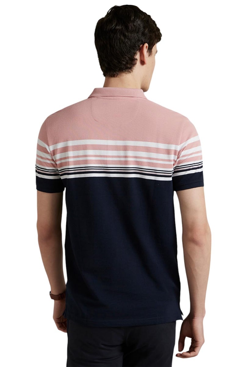 LOUIS PHILIPPE قميص قطني ضيق من لويس فيليب للرجال (LYKPCSLP963261_Navy, Medium) - Image 3